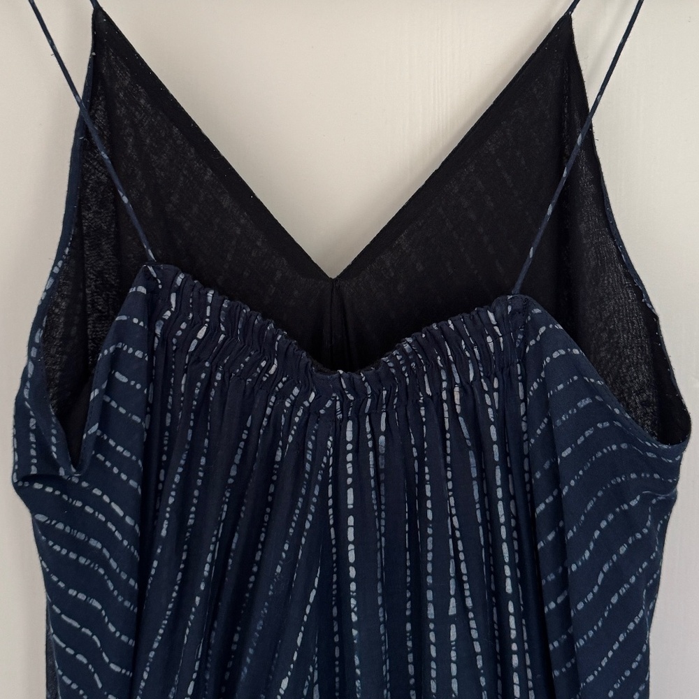 Tilla Indigo With Stripe Pattern Spaghetti Strap … - image 6